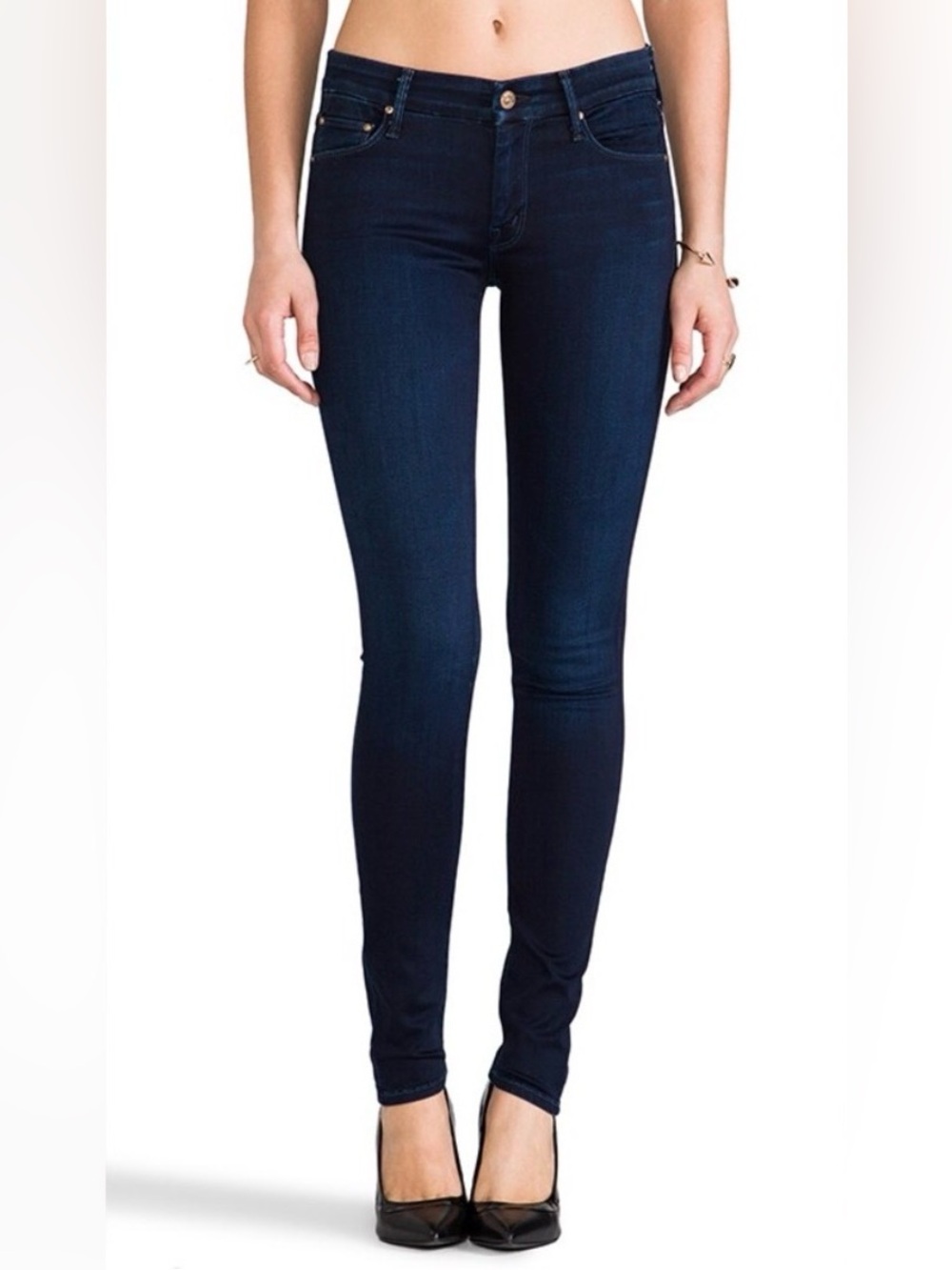 MOTHER The Looker in Body Electric Dark Blue Women's Skinny Jeans - 27